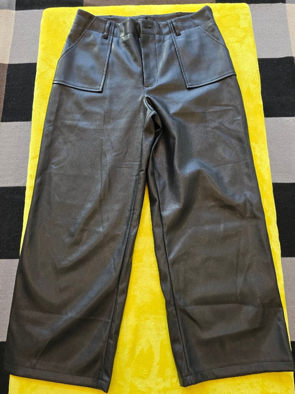 RACHNEL ZOE fauxc leather dress pants wide leg